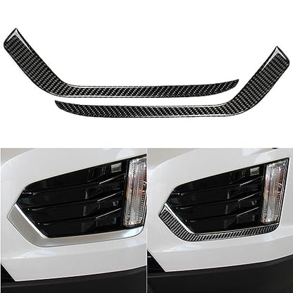 NVCNX Real Premium Carbon Fiber Compatible with Cadillac XT5 2017-2025 2018 2019 2020 2021 2022 2023 2024 Car Fog Light Eyebrow Fog Lamp Eyelid Cover Sticker Decal Exterior Trim Accessories Black - color: For 2017-2024 Xt5 Fog Light Trim