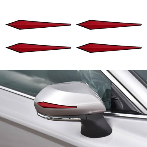 4PCS Car Door Edge Guard Protector, Car Door Bumper Guards, PVC Anti-Scratch Bumper Trim Strips, Auto Accessories Vehicle Body Self Adhesive Protector Strips Universal for Most Vehicles (Red) - color: Red