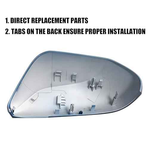 Left Driver Side Car Mirror Cap Cover Compatible with Toyota Prius 2016 2017 2018 2019 2020 2021, Direct Replacement, 87945-47060, Blue - color: blue, size: Left