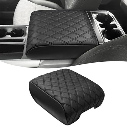 KBH Center Console Armrest Cover for 2021-2026 Ford F150, Middle Console Lid Protector, Arm Rest Box Cushion, Anti-Scratch, Black (Fits Bucket Seat Console Only) - size: Bucket Seat, 21-26 F150, Black