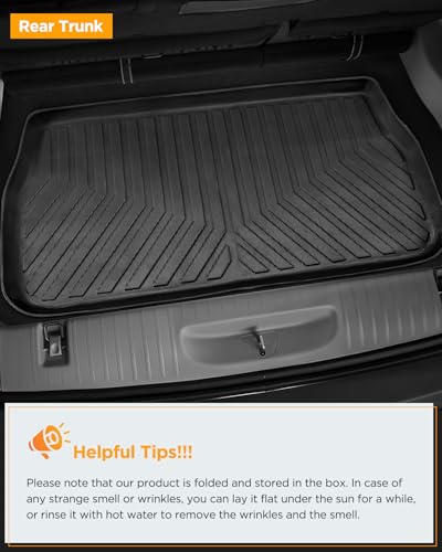 for Chrysler Pacifica 2017-2025 2026 7/8 Passenger (No Hybrid) Floor Mats Cargo Liner Carpet All Weather TPE Mat for Voyager 2020-2026, for Pacifica/Voyager 2018 2019 2021 2022 2023 2024 Accessories