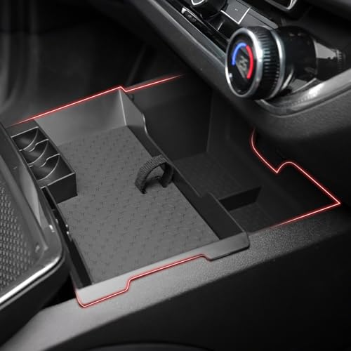 Autorder 2PCS Center Console Organizer for Chevy Chevrolet Equinox 2025-2026 Accessories Center Console Insert Tray Secondary Storage Box with Anti-Slip Mat(Not for Equinox EV) - color: 2025-2026 Chevy Equinox 2PCS