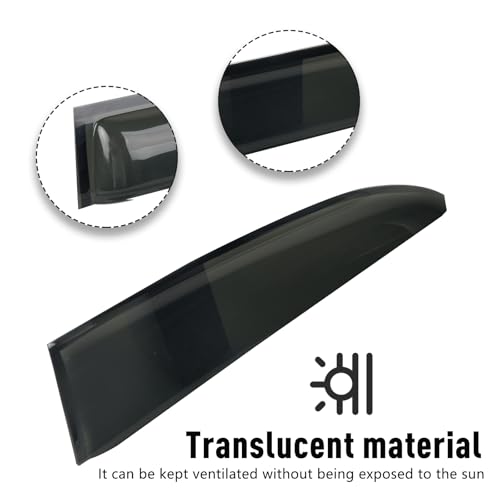 4Pcs Window Visors Vent Deflectors for Lexus RX350 RX450h 2010-2015 Tape-on Rain Guards Shade - size: RX350 RX450h 2010-2015