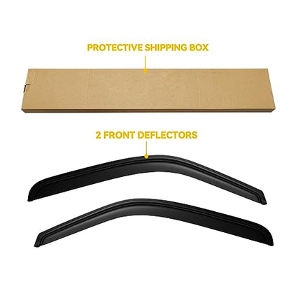 Window Visors for 1999-2007 Chevy Silverado & Sierra 1500/2500, Rain Guards Vent Shield Shade Deflector Dark Smoke 2001-2007 Silverado & Sierra 3500 Standard/Regular Cab, 2PCS, Tape-On - style: For 1999-2007 | Silverado/ Sierra | Standard Cab | Out-Channe