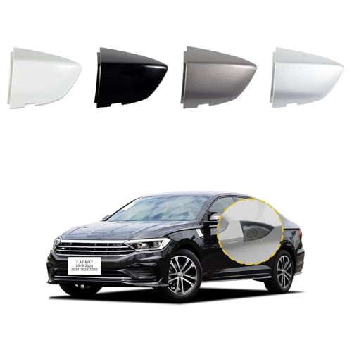 Car Exterior Door Handle Cap Compatible with VW Jetta 7 A7 mk7 2019 2020 2021 2022 2023 17A837879 17A837880 Door Handle Cover Accessories Lock Cap Silver Without Electroplating - color: Silver Without Electroplating, size: Left Driver's Side