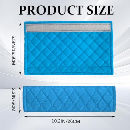 2PCS Car Seat Belt Pads Cover, Fluffy Car Seatbelt Covers, Soft Car Seat Belt Strap Cushion Protect Your Neck and Shoulder, Driving Seat Belt Shoulder Strap Cover for Most Autos (Blue) - color: Blue