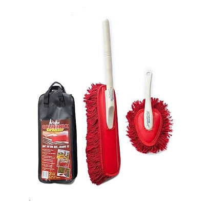 The Original California Car Duster Detailing Kit with Plastic Handle, Model Number: 62445 , Red