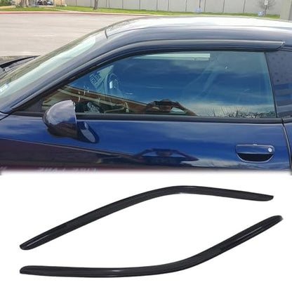 Rainproof Side Window Wind Deflector fit for 2008-2023 Dodge Challenger, 2pcs Protective Replacements Rain Guards Set Window Visor 92010 - size: 2008-2023 Dodge Challenger