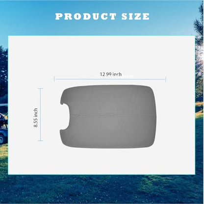 Compatible with Center Console Lid Armrest Honda Accord Replacement Cover 2008 2009 2010 2011 2012 Center Console Cover (Grey(Center & Front)) - color: Grey(Center & Front)