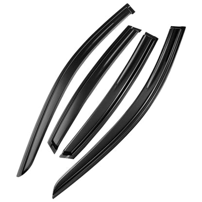 Tape-On Side Window Visor Deflectors for N-issan Altima 2013-2018 Smoke Tinted Rain Guards Shield Shade 94861 - size: 2013-2018 Nissan Altima