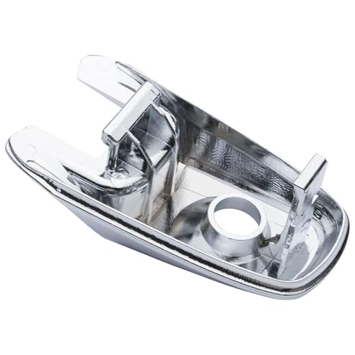 Exterior Door Handle Lock Cylinder Cover Compatible with 2011-2019 Explorer Flex Edge MKX Front Driver Side (Chrome) Replace BA1Z78218A14A, BA1Z-78218A14-A