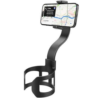 APPS2Car Cup Phone Holder for Car with Solid Adjustable Alloy Arm, Save Space, Easy Installation, Long Neck Car Phone Mount Compatible with iPhone Samsung Google Smartphones (Pack of 2) - size: Small to Medium (Pack of 2)