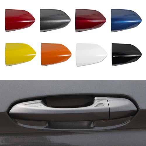 Car Front Left Exterior Door Handle Lock Bezel Cover Cap Fits for Ford Mustang 2015 2016 2017 2018 2019 2020 Replacement FR3Z-63218A15-ACPTM FR3Z-63218A16-AAPTM Legendary Red Car Front Left - color: Legendary Red Car Front Left