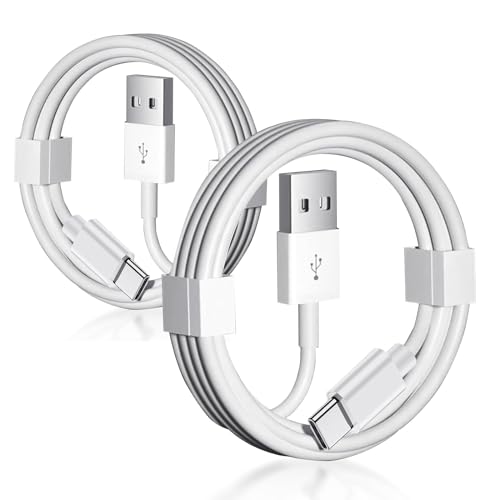 2 Pack 6ft 15 Car Data Cord USB A to USB C Cable for iPhone 16 17 Air 15/16 15 Pro Max 15 Plus iPad 10th Gen iPad Pro 12.9/11 iPad Air 5th/4th Gen Mini 6th Gen Charger CarPlay Charging Cable White - color: White, size: 6 Feet, style: 2 Pack