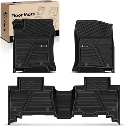 YHTAUTO Floor Mats Fit 2013-2024 Toyota 4Runner & 2014-2023 Lexus GX460, TPE All Weather Floor Liner Odorless Custom Fit Car Mats Liner, 1st & 2nd Row, Set of 3 - size: For 2014-2022 Gx