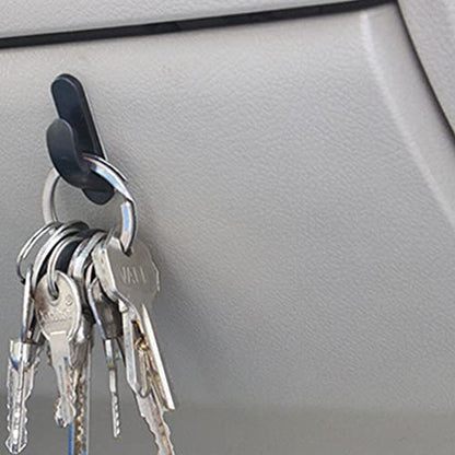 FAVOMOTO 4PCS Car Headrest Hooks, Universal Mini Car Seat Hook Vehicle Adhesive Hooks Headrest Hanger for Handbag Purse Coat Vehicle Decor Car Seat Hanger (Pack of 2) - size: 4X1.3cm (Pack of 2)
