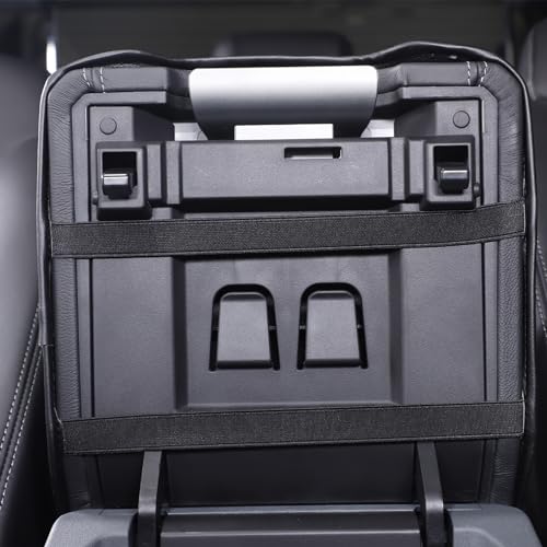 Armrest Box Cover Center Console Pad Compatible with Ineos Grenadier 2020-2024, Comfortable, Breathable, Waterproof Leather Center Console Armrest Cushion (Black) - color: Black