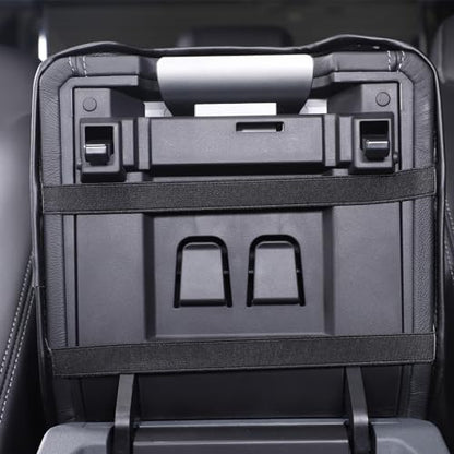Armrest Box Cover Center Console Pad Compatible with Ineos Grenadier 2020-2024, Comfortable, Breathable, Waterproof Leather Center Console Armrest Cushion (Black) - color: Black