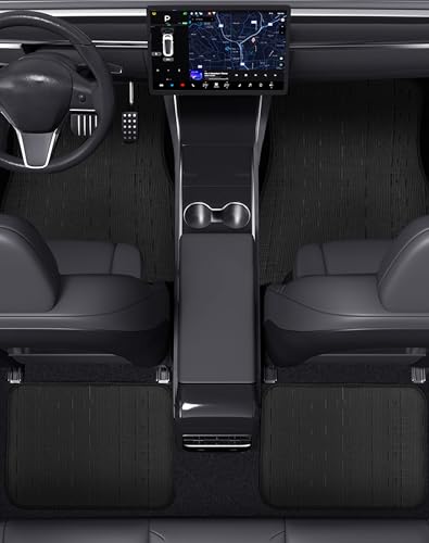 Ultra Durable Car Floor Mats, Premium PVC Coil All-Weather Automotive Floor Mats, Universal Fit with Anti-Slip Nibbs Backing, Waterproof | Wear Resistant | Flame Retardant, Black 4PCS - color: Black