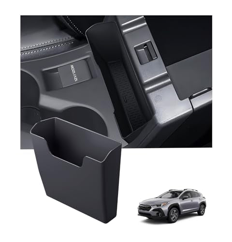 Center Console Organizer Armrest Hanging Basket Storage Box for Subaru Crosstrek/Impreza 2026 2025 2024, Interior Accessories Armrest Insert Tray for 2024-2026 Crosstrek/Impreza, Black - style: 4) Fit for 2024-2026 Crosstrek/Impreza,B
