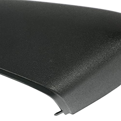 HECASA Mirror Cover Passenger Side Compatible with 2016-2024 Chevrolet Malibu Replacement for 84026842 Black Plastic - size: Passenger Side