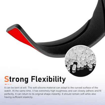 2 PCS Car Wheel Eyebrow Strips, Thickened Anti Collision Arch Lip Trim Strips, Self Adhesive Car Wheel Eyebrow Protector, Universal for Most Vehicles (Black) - color: Black