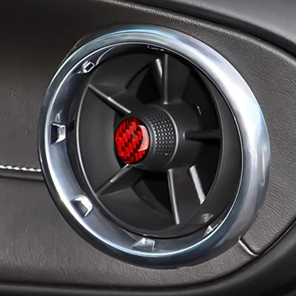 Carbon Fiber Decla Car Center Air Vent Sticker Interior Trim Cover for Chevrolet Camaro ZL1 2016 2017 2018 2019 2020 2021 2022 2023 Accessories - color: Center Air Vent