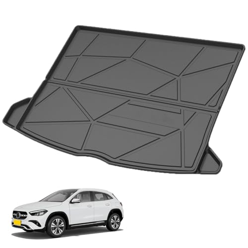Elsetyler Custom Fit for Cargo Liner 2021-2025 2026 Mercedes-Benz GLA-Class - Black TPE All Weather Heavy Duty Waterproof Rear Cargo Tray Trunk Floor Mat Protector - color: 2021-2026 Mercedes-Benz GLA