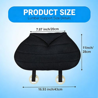 Big Hippo Orthopedic Memory Foam Seat Cushion - U-Shape Coccyx & Sciatica Pain Relief Chair Pad - Ergonomic Posture Support for Heavy Office Work, Car Driving & Wheelchair Users