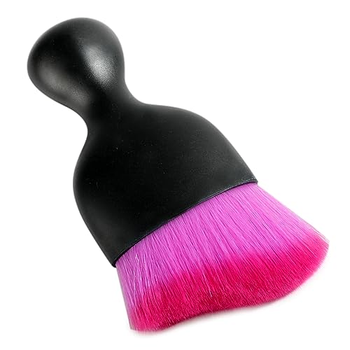 AOCISKA Car Interior Detailing Brush,Soft Bristle Cleaning Brush Car Detailing Brush Dusting Brush,Car Interior Cleaning Tool,Auto Detail Brush Car Dash Duster Brush (Black&Double Purple) - color: Black&double Purple