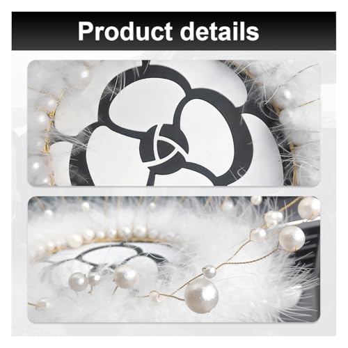 Camellia Car Dashboard Anti-Slip Mat, Pearl Feather Auto Dash Phone Hold Sticky Pad, 5.91'' Vehicle Strong Gripping Mat for Keychains, Sun Glasses and Electronic Devices (Round) - color: Round