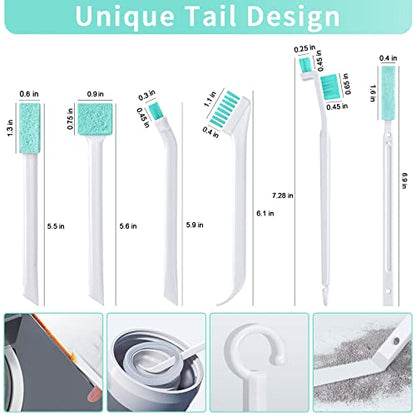 Lumkew Small Cleaning Brush Tight Spaces, 8pcs Crevice Cleaning Brushes Tool for Household Use, Tiny Cleaning Brush Mini Parts Humidifier Toaster - size: A-8pcs