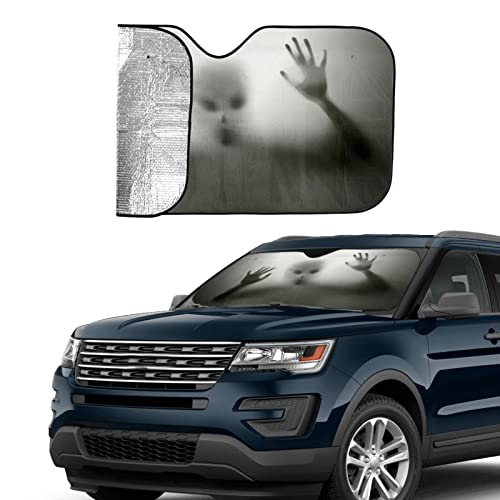 Alien trapped Car Windshield Sunshade Front Window Sun Visor Protector Foldable Shield Cover for Truck SUV - color: Black6