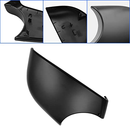 Jaronx Compatible with Tesla Model Y Mirror Lower Cover 2018-2025,Left Drive Side Rearview Mirrors Base Trim Bottom Cover Replacement for Tesla Model Y Accessories(Left) - size: Left Side Black, style: Model Y