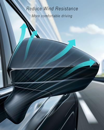Left Driver Side View Mirror Cover Cap Trim Shell Fits for Chevrolet Chevy Cruze 2017 2018 2019, ABS Side Mirror Cap Replacement - size: Left Driver Side