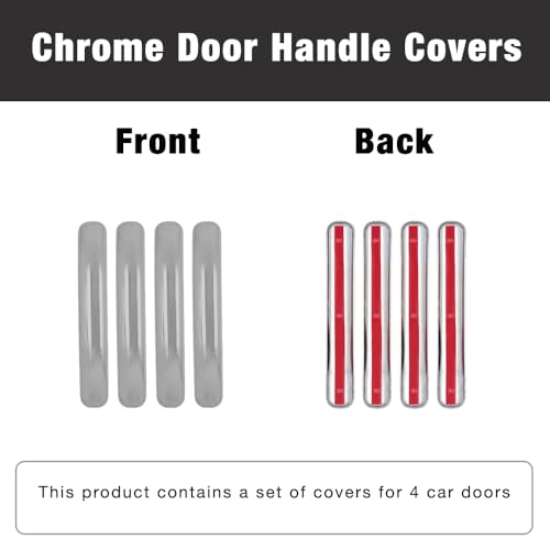SEGADEN Chrome Plated Door Handle Cover Compatible with Chevrolet Avalanche Silverado Suburban Tahoe GMC Sierra Yukon (4 Doors Handle only) XG7654