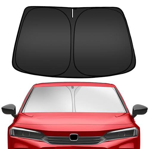 ARISMOTOR Windshield Sun Shade for Honda Civic 11th Gen 2022-2025 2026, Custom Fit Foldable Front Window Sunshade Sun Visor Protector, Block UV Rays Keep Your Car Cooler - size: For Honda Civic 2022-2026