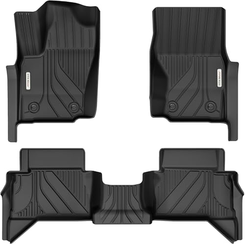 YITAMOTOR Floor Mats for Toyota Tacoma 2024 2025 2026 Double Cab Automatic, Custom Fit All Weather Anti-Slip TPE Rubber Mat, Super Duty Toyota Accessories, Tacoma TRD/SR/SR5/Limited Floor Liners Set - style: 2024-2026 | For Toyota Tacoma Double Cab Automa