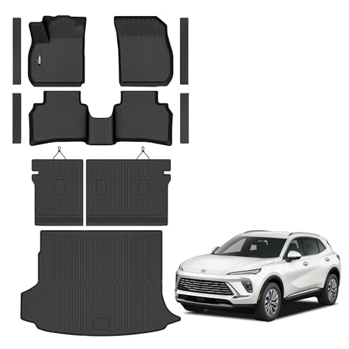 Floor Mats for 2021-2025 2026 Buick Envision with Cargo Liner All Weather TPE Protection Floor Liners Full Set with Trunk Mat for 2021 2022 2023 2024 2025 2026 Buick Envision Accessories - size: for 2021-2026 Buick Envision All Mats