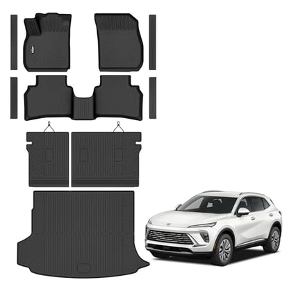 Floor Mats for 2021-2025 2026 Buick Envision with Cargo Liner All Weather TPE Protection Floor Liners Full Set with Trunk Mat for 2021 2022 2023 2024 2025 2026 Buick Envision Accessories - size: for 2021-2026 Buick Envision All Mats