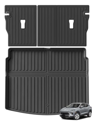 SMABEE Backrest Mats & Cargo Mat Fit for 2024-2026 Buick Encore GX All Weather TPE Trunk Mat Back Rest Pads Boot Pad Anti-Slip Interior Accessories (Cargo Mat Only Fit the Rear Deck in Upper Position) - size: Backrest Mats & Cargo Mat