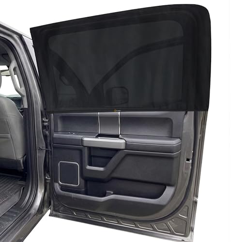 EcoNour Custom Fit Car Window Screens for Ford F-150 2015–2020 | Rear Side Mesh Sun Shade Cover for Baby Privacy & Blackout Camping Protection | Breathable Car Window Accessories - size: Fit for Ford F-150 2015–2020