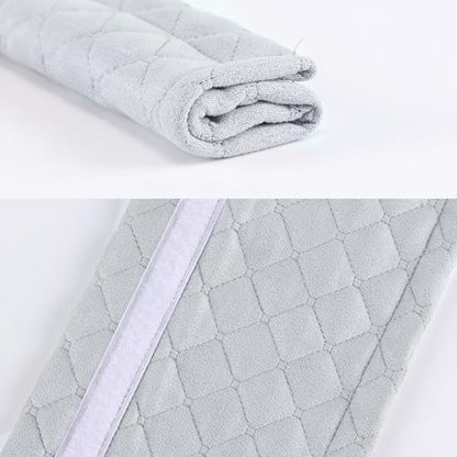 Amooca Automotive Seat Belt Cover Soft Suede Universal Fit Seatbelt Shoulder Pad Neck Protector Cushions for SUV Trucks Airplane Backpack 2 Pack Light Gray - color: Light Gray