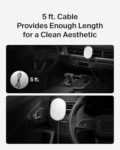 Belkin MagSafe-Compatible Wireless Car Charger 15W, Fast Charging Wireless Charger - Powerful Magnetic Vent Holder for iPhone 17, 16, 15, 14, 13 Series, Pixel 10, Secure Car Phone Mount - White - style: Charging Mount - New Model
