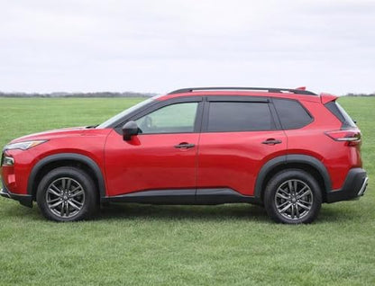 2021-2026 Tape-On Rain Guards for Nissan Rogue Side Window Visor Deflectors S SV SL Platinum Tinted Vent Shade Protectors 2022 2023 2024 2025 - size: For Nissan Rogue 2021-2026