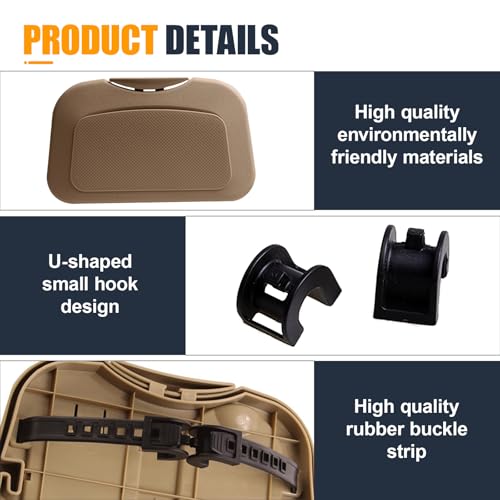 Car Cup Holder Tray, Foldable Detachable Car Headrest Backseat Organizer, Multifunctional Adjustable Food Table Tray, Universal Auto Travel Accessories for Most Cars/Trucks/SUVs (Beige) - color: Beige