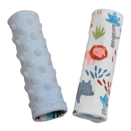 Car Seat Strap Covers for Babies Soft Car Seat Belt Covers, Mink Car Seat Straps Shoulder Pads for Boys and Girls, Blue - color: Blue