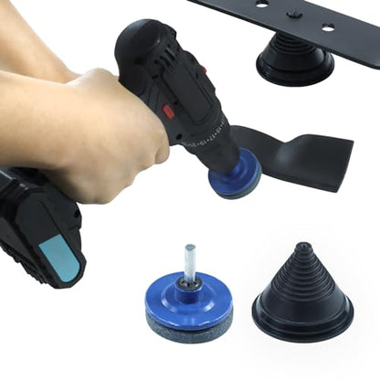 Riding Lawn Mower Blade Removal Tool with Lawn Mower Blade Sharpener and Balancer Replaces MTD 490-850-0005 Blade Removal Tool Cub Cadet 490-850-0005 Lawn Mower Blade Holder Removal Tool - color: A03 1xLawn Mower Blade Removal Tool Kit