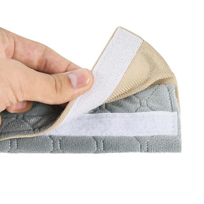 WSSROGY 24 Inch Long Car Seatbelt Cover, Soft Comfort Seatbelt Protector Pads Strap Protecting Neck Shoulder Clothes for Car SUVS Truck (Grey) - color: Smoke Gray