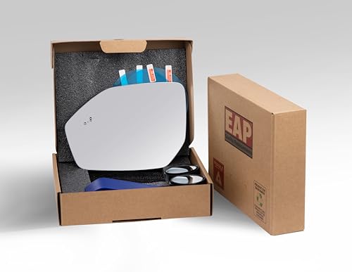 EAP Driver Side Mirror Glass Compatible with Hyundai Palisade 2018-2021, Heated with Blind Spot, Without Auto Dimming, 87611S8090 87611S8010 87611S8090 - color: Driver - Heated + Blind Spot 18-21